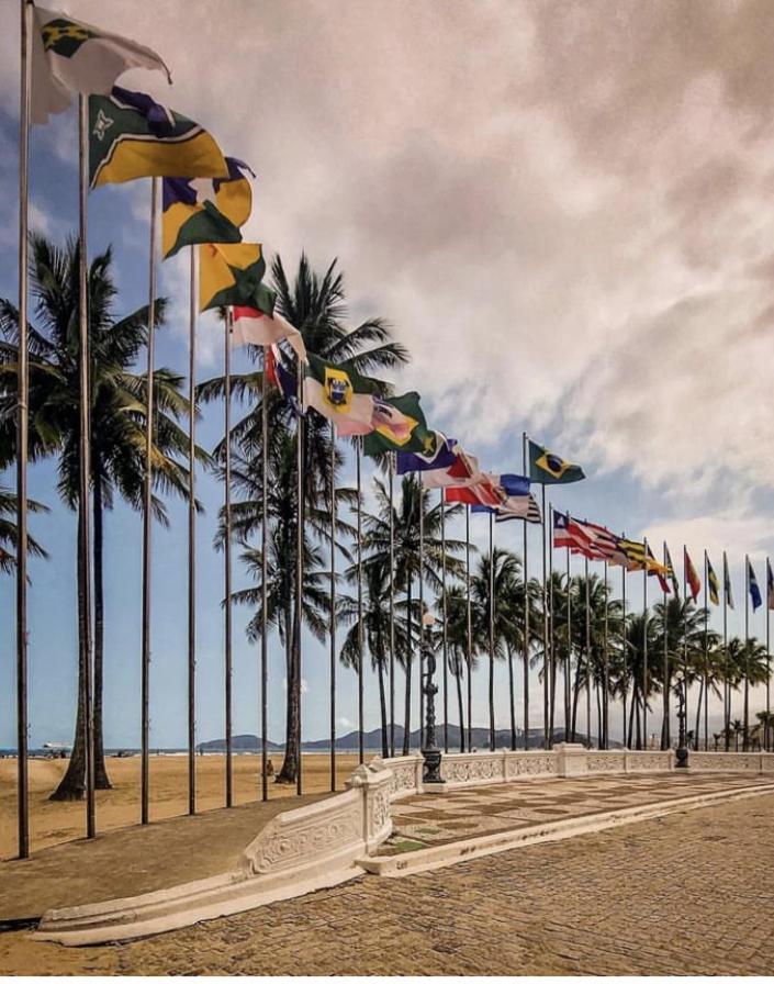 Apartamento Em Santos No Gonzaga Em Frente A Praia Exterior foto